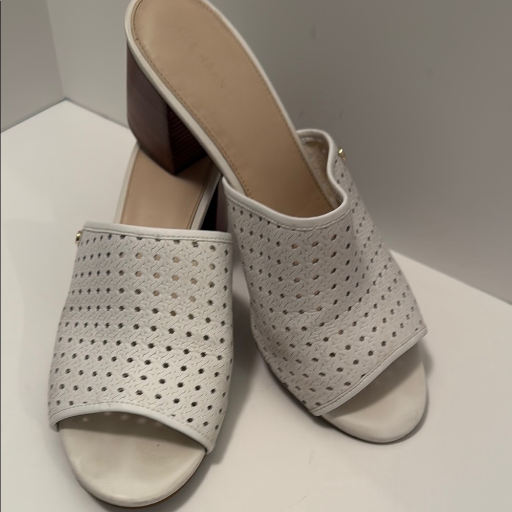 Cole Haan Elegant White Women's Mules